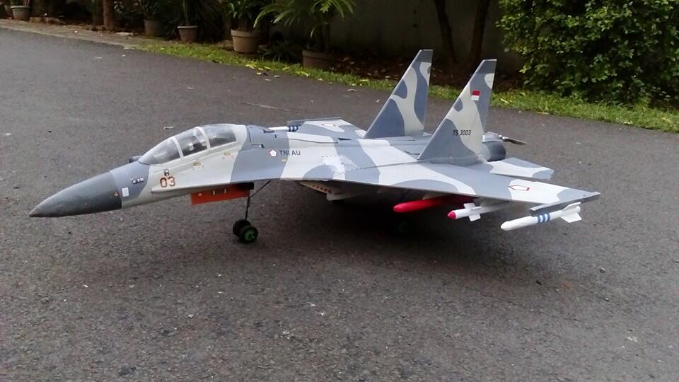 Pesawat Tempur Sukhoi Su-30MK2 RC &#91;Bikin Sendiri&#93;