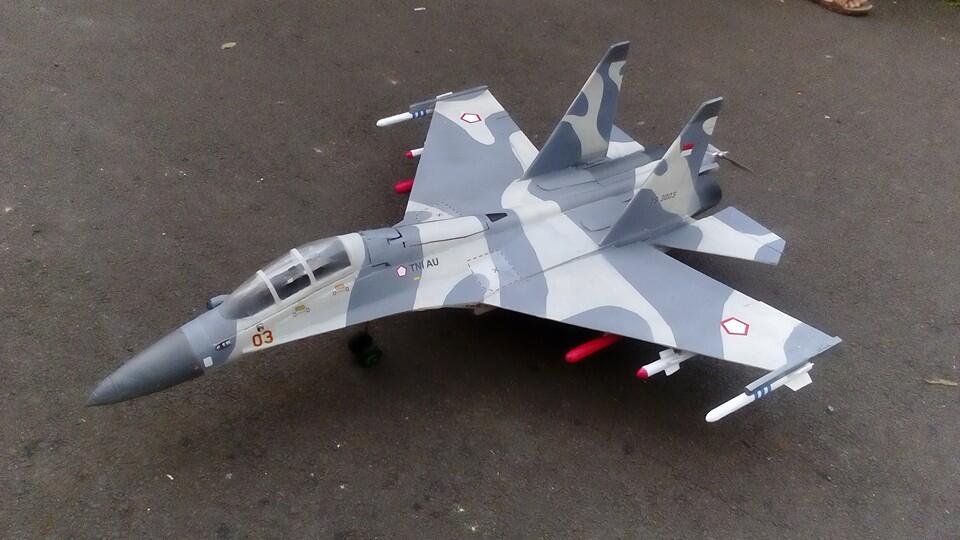 Pesawat Tempur Sukhoi Su-30MK2 RC &#91;Bikin Sendiri&#93;