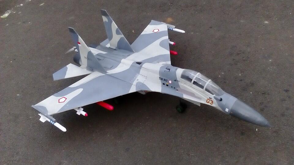 Pesawat Tempur Sukhoi Su-30MK2 RC &#91;Bikin Sendiri&#93;