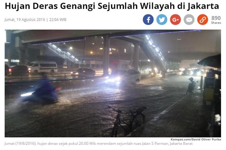 Sandiaga Uno Dibully Netizen usai Posting Banjir Jakarta karena Gambarnya Beda