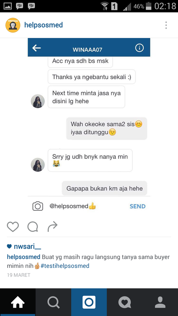 Jangan mau pake jasa @HELPSOSMED yang katanya bisa balikin akun sosmed. ini alasan!