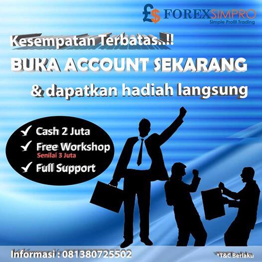 Buka Akun di Forex Simpro dapat hadiah langsung!