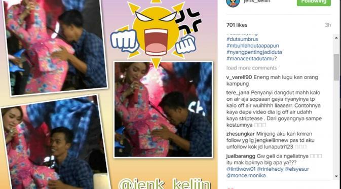 HEBOH!! Video Zaskia Ghotik Bokongnya Dicium Penonton Di Mall Lombok.