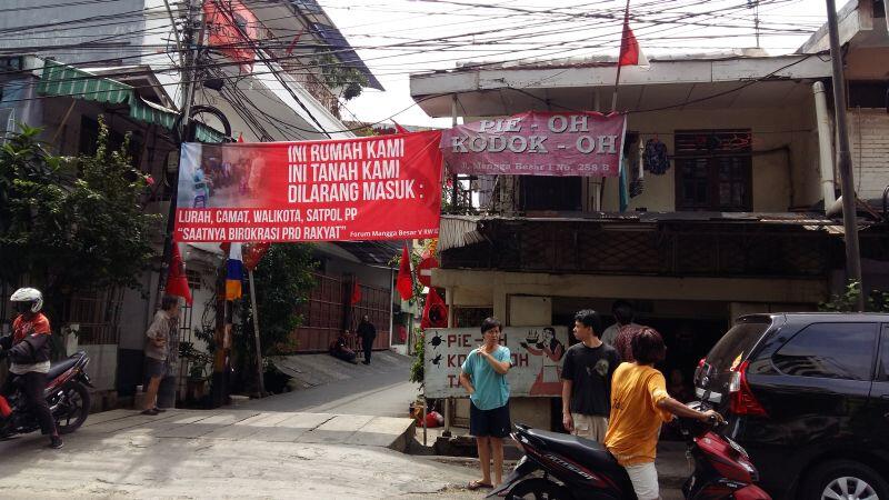 Warga Mangga Besar Siaga Tolak Penggusuran