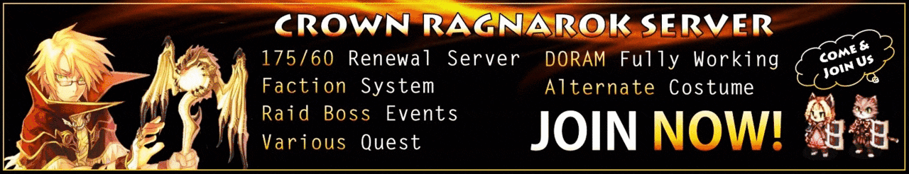 &#91;Private Server Lounge&#93; Crown Ragnarok