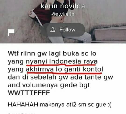 Dukung Petisi Awkarin Atas Pelecehan Lagu Indonesia Raya