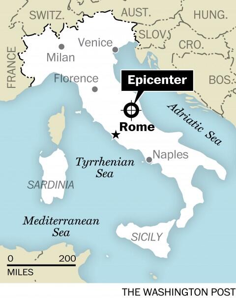 Powerful earthquake rocks Italy, killing at least 73
