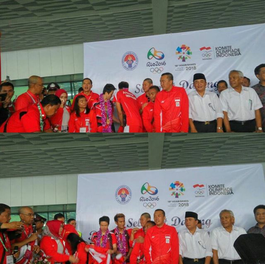 Penyambutan Atlet Olimpiade Rio 2016 Dijakarta