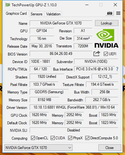 &#91;VGA&#93; Inno3d iChill GeForce GTX 1070 8GB X4