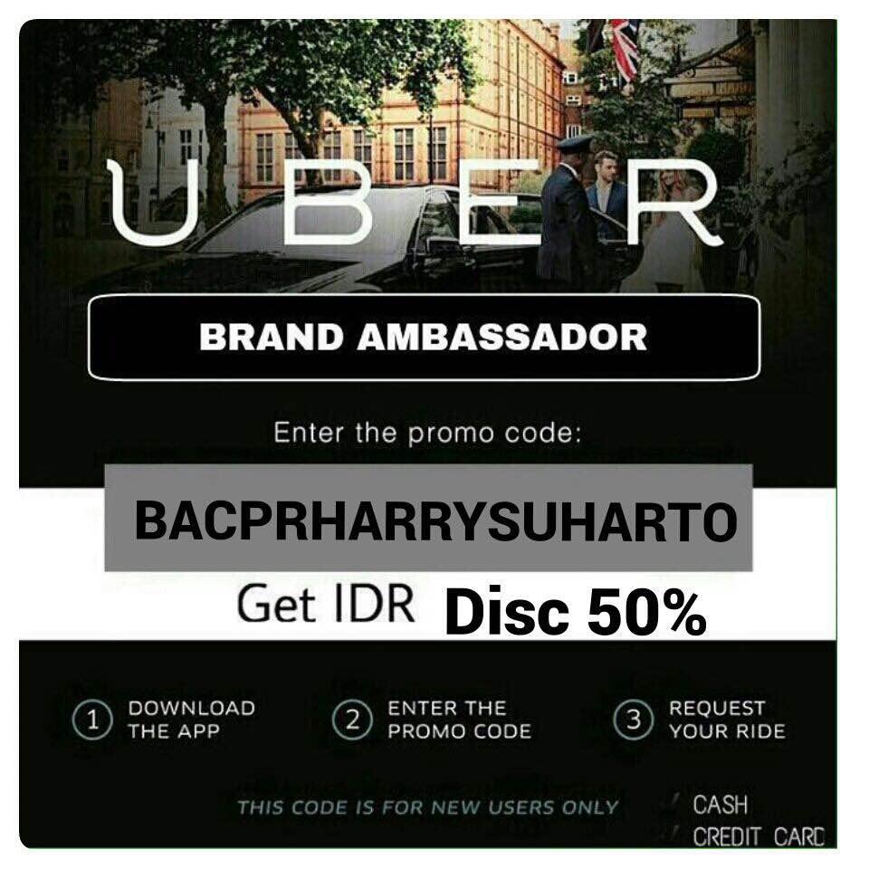 KODE VOUCHER UBER FREE RIDE* Silahkan Agan dibuktikan sendiri