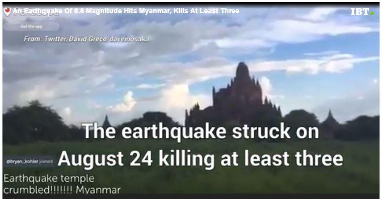 Myanmar Diguncang Gempa 6,8 SR