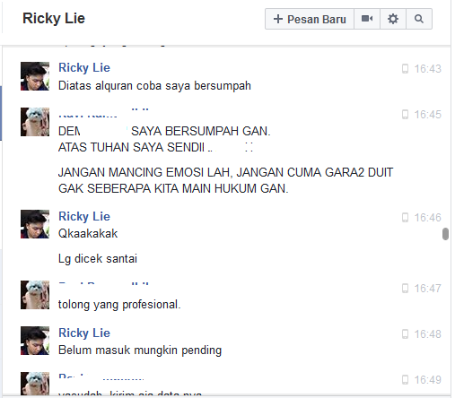 Surat Terbuka buat Agan Ricky Lie