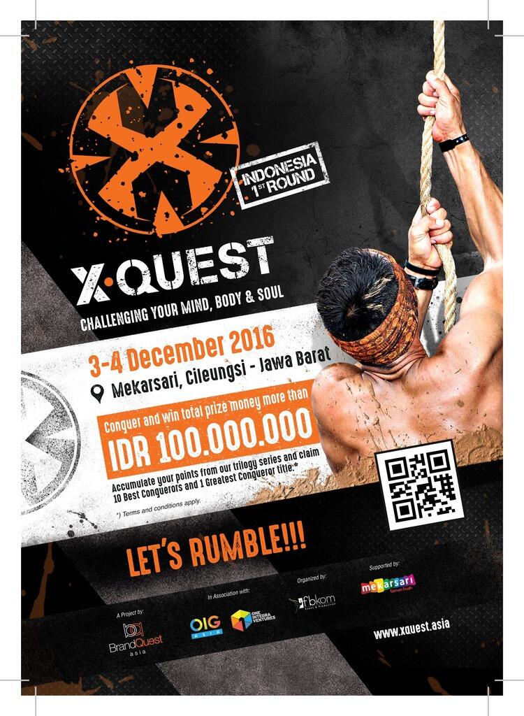X-QUEST : Obstacle Course Race dengan Rasa Indonesia Siap Digelar