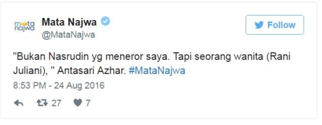 Antasari Azhar Buka Suara soal Peran Rani Juliani dalam Kasusnya