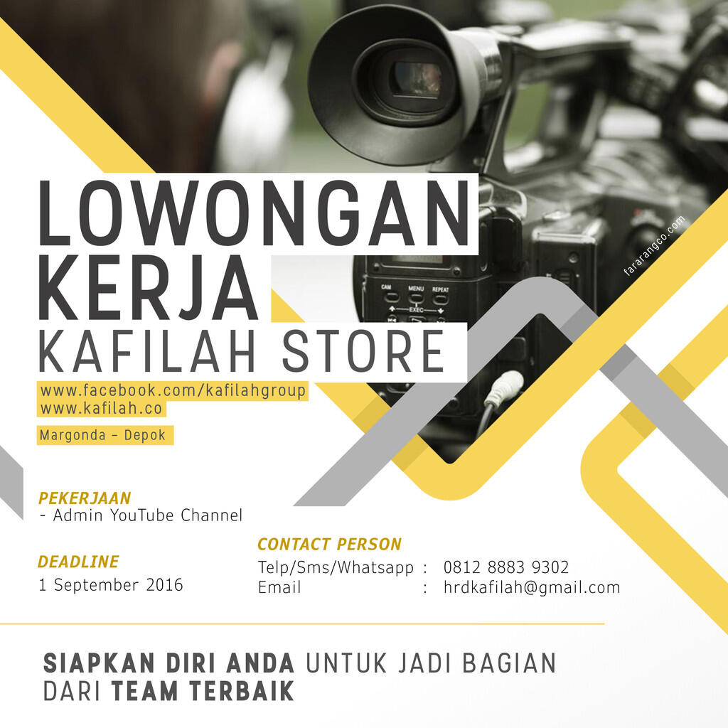 LOWONGAN KERJA KAFILAH STORE