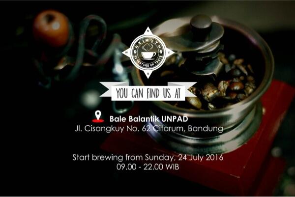 Azimuth &quot;Adevture Of Taste&quot; kedai kopi wadah untuk para traveller dan Adventurer