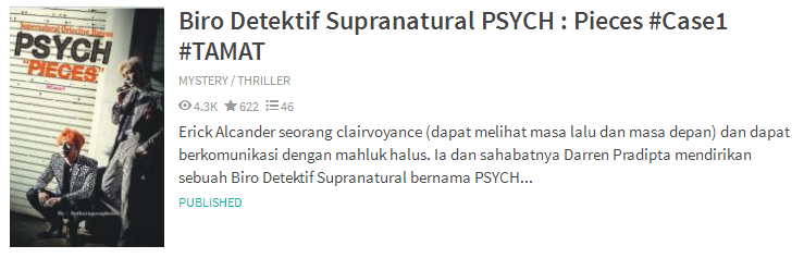 Biro Detektif Supranatural PSYCH : Pieces #Case1 #END