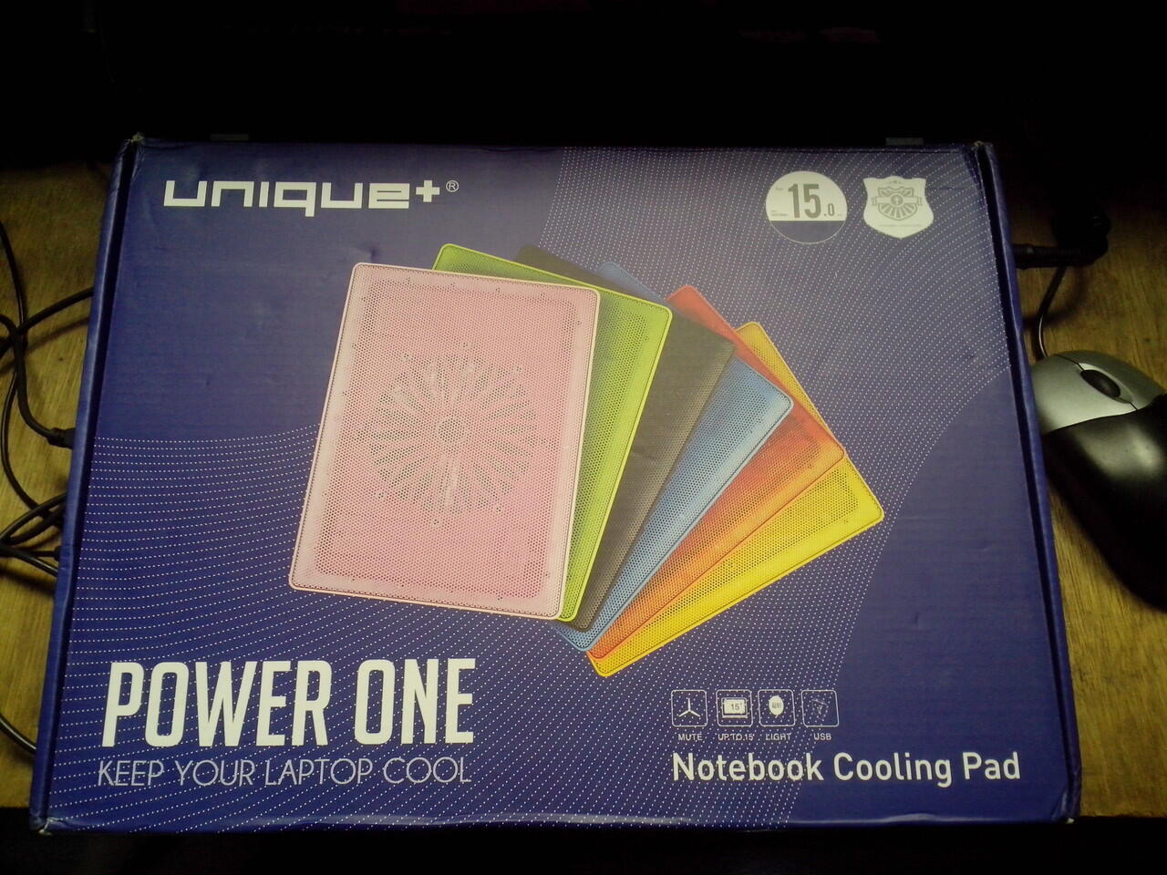 Review uNiQue Laptop Cooling Pad F1 with 1 Big Fan.