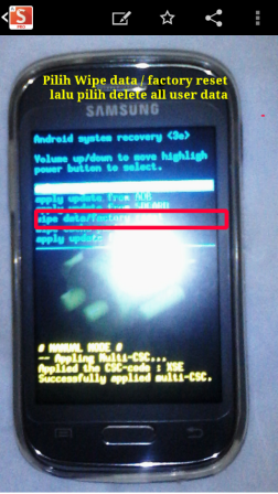 CARA MEMBUKA SAMSUNG GALAXY YOUNG GT6310 TERKUNCI POLA MELALUI RECOVERY MODE