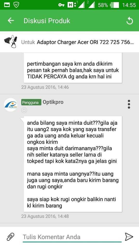 Hati2 belanja di tokp*d sama seller RAJANOTEBOOK ID