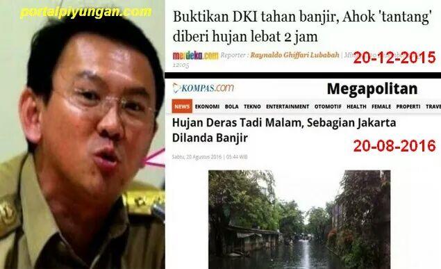 DKI Tak Becus Tangani Banjir, Apa Jawaban Ahok?