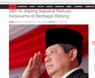 Ingatkan Jokowi Jangan Dikontrol Cina,Ternyata..! Ini Dia Fakta Mesranya SBY dgn Cina