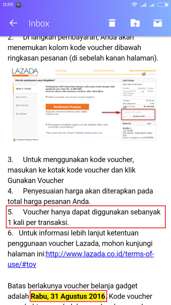 Jebakan Batman LINE Indonesia &amp; Lazada, Voucher 7,1 Juta Hangus.