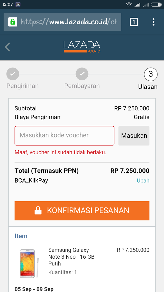 Jebakan Batman LINE Indonesia &amp; Lazada, Voucher 7,1 Juta Hangus.