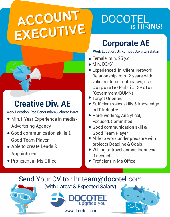 &#91;Jakarta&#93; Account Executive : PT.Docotel Teknologi