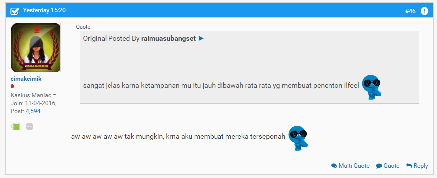 MACAM MACAM KOMENG YANG DI BUAT OLEH KASKUSER DI SEBUAH THREAD