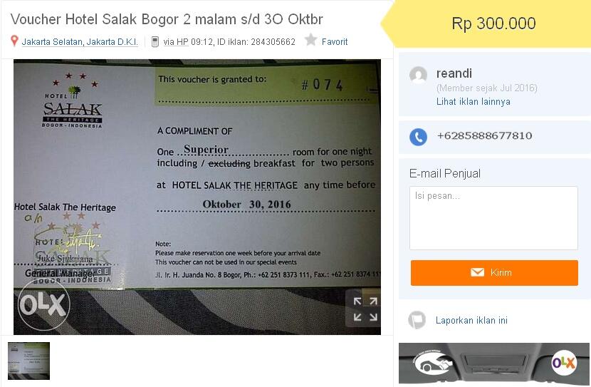 Ada yang tau ini orang jualan di OLX jujur atau indikasi Penipuan ya?