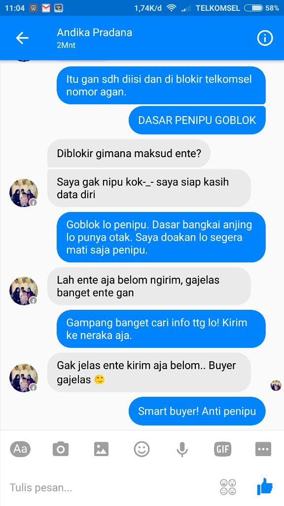 Hati hati! Penipuan paket data Telkomsel Andika Pradana 082210114348