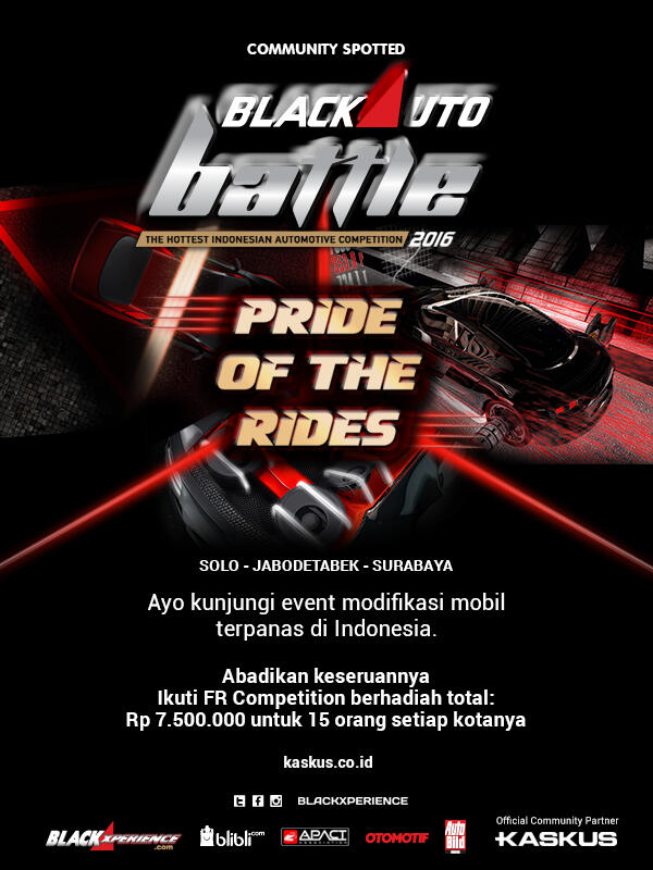 Liat Modifikasi Paling Keren di Indonesia bareng BlackAuto Battle 2016 Yuk!