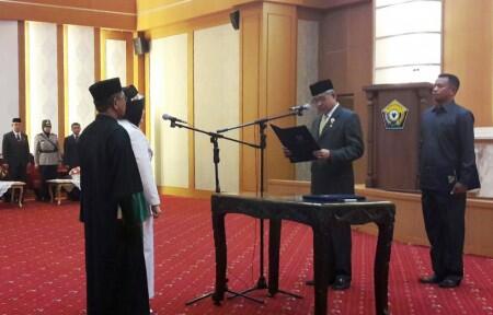 Berstatus Tersangka, Nur Alam Lantik Pejabat Bupati