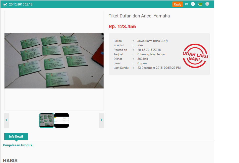 Hati-2 gan... Penipu model2 di OLX sekarang sudah masuk kaskus