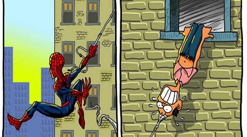 Bagaimana Jadinya Kalau Tokoh Superhero Dijadikan Komik Lucu?