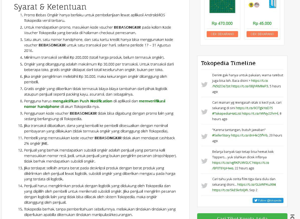 Gratis Ongkir Tokopedia MEMBINGUNGKAN