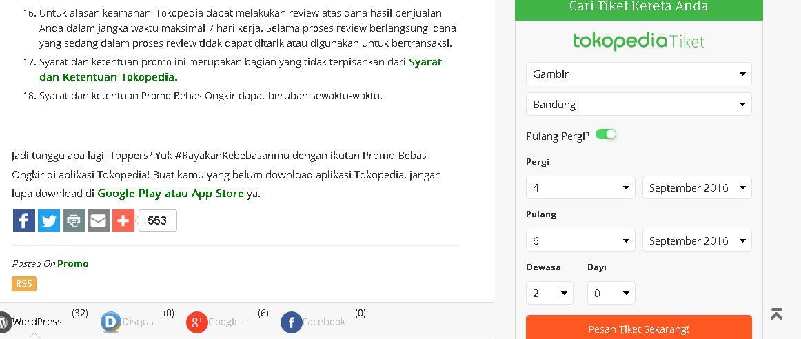 Gratis Ongkir Tokopedia MEMBINGUNGKAN