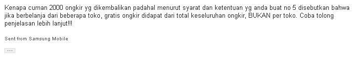 Gratis Ongkir Tokopedia MEMBINGUNGKAN