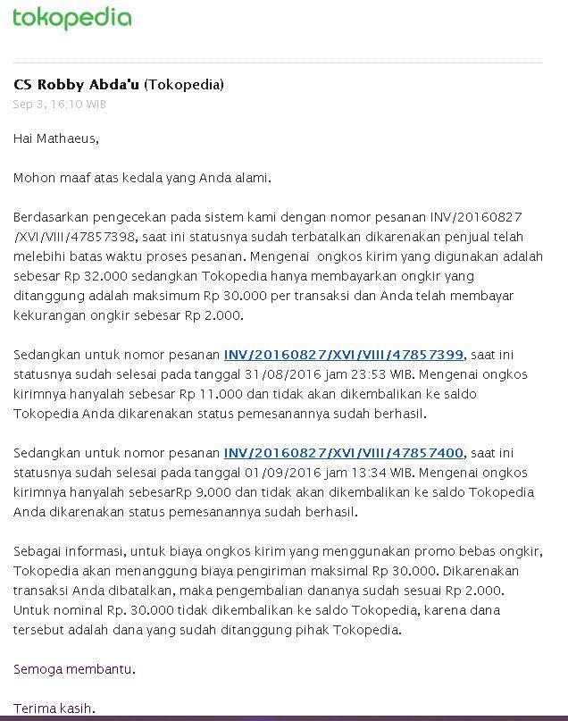 Gratis Ongkir Tokopedia MEMBINGUNGKAN