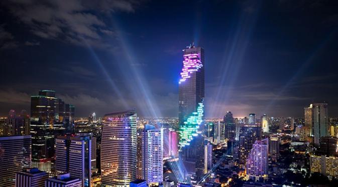 MahaNakhon, Gedung Unik di Thailand Mirip Piksel yang Hilang