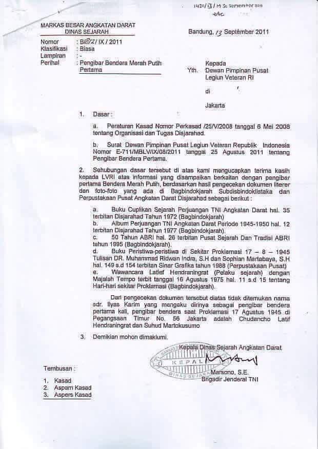 Wagub Djarot Nyatakan Ilyas Karim Bukan Pengibar Bendera Pusaka