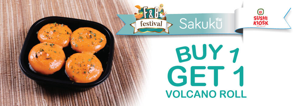 F&B Festival Sakuku: Diskon 50% atau Buy one Get one Free!