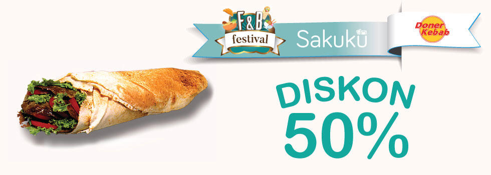 F&amp;B Festival Sakuku: Diskon 50% atau Buy one Get one Free!