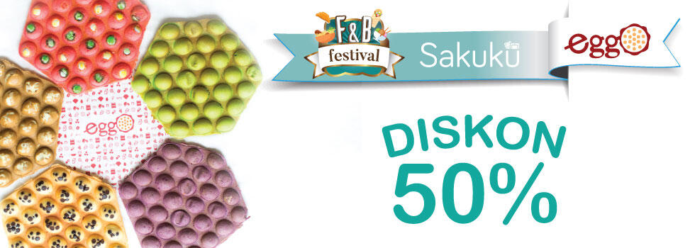 F&amp;B Festival Sakuku: Diskon 50% atau Buy one Get one Free!