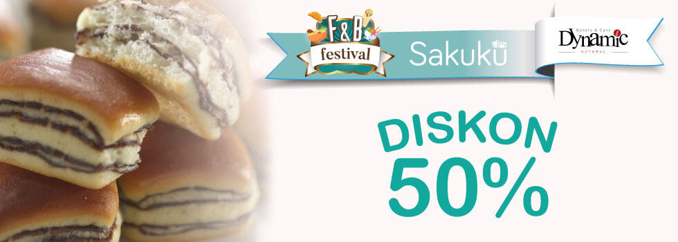 F&amp;B Festival Sakuku: Diskon 50% atau Buy one Get one Free!