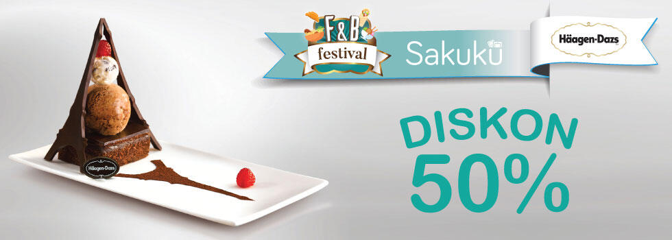 F&B Festival Sakuku: Diskon 50% atau Buy one Get one Free!