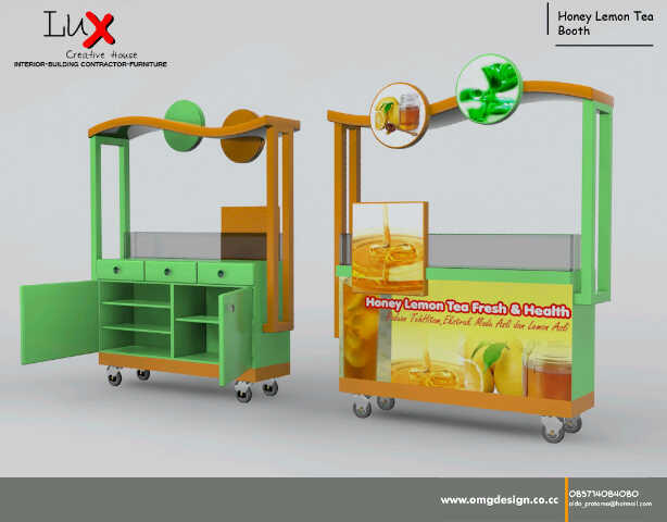 Jasa Pembuatan Booth/Gerobak/Stand Makanan/Minuman (+++Design&amp;Konsep)