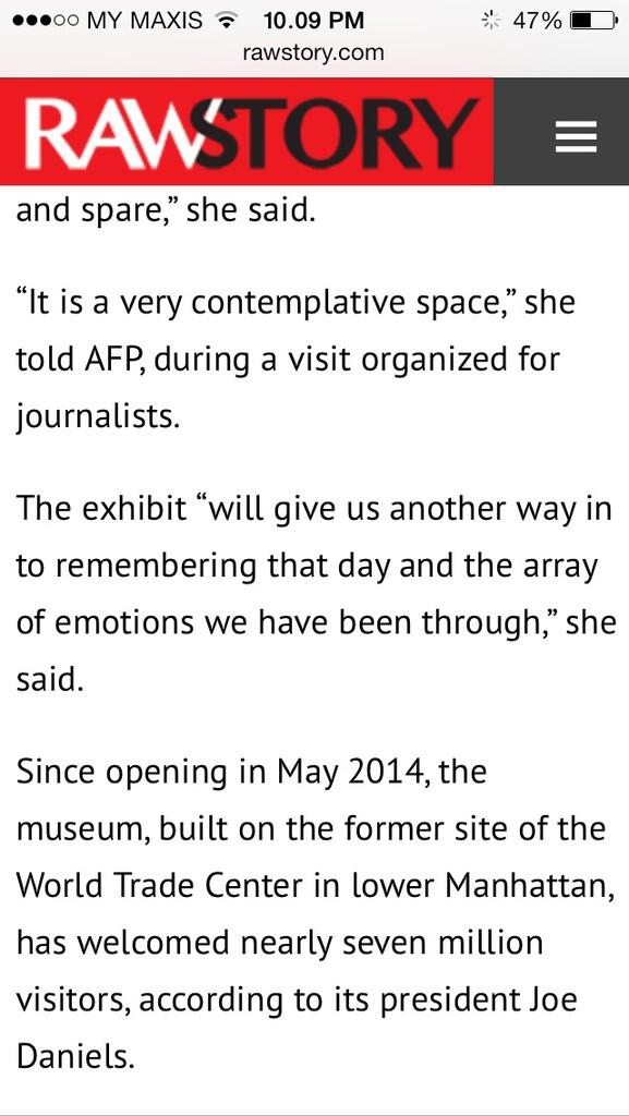 New York 9/11 museum hosts art exhibit to mark 15th anniversary of attacks