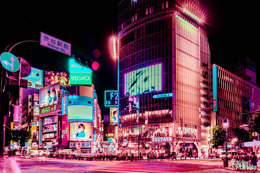 Melihat dunia animasi di kehidupan nyata, Shinjuku, Tokyo